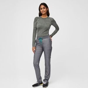 Figs Yola Skinny Scrub Bottom - Size Small - Graphite